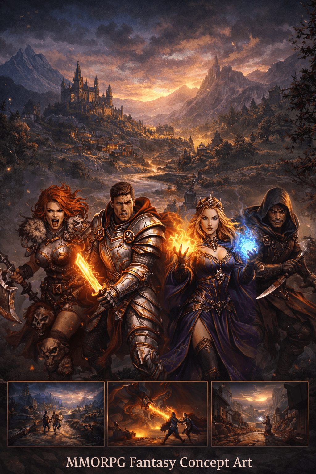 Concept Art do MMORPG fantasy